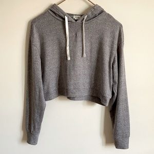 Garage Cropped Drawstring Hoodie Size XS